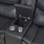 Salerno - Upholstered Power Reclining Sectional Sofa - Dark Gray