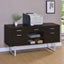 5 Drawer Credenza With Open Shelving - Cappuccino