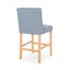Vienna - Contemporary Fabric Tufted & Wingback Counter Stools (Set of 2)