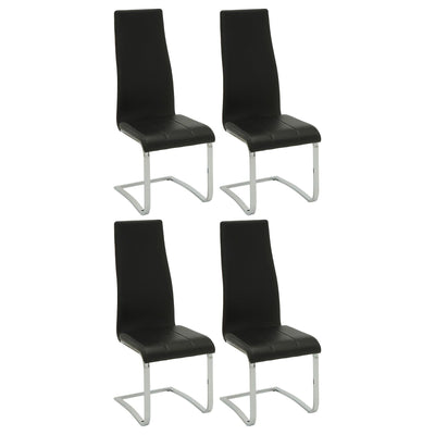 High Back Side Chairs Dining Chairs With Padded Upholstery (Set of 4)