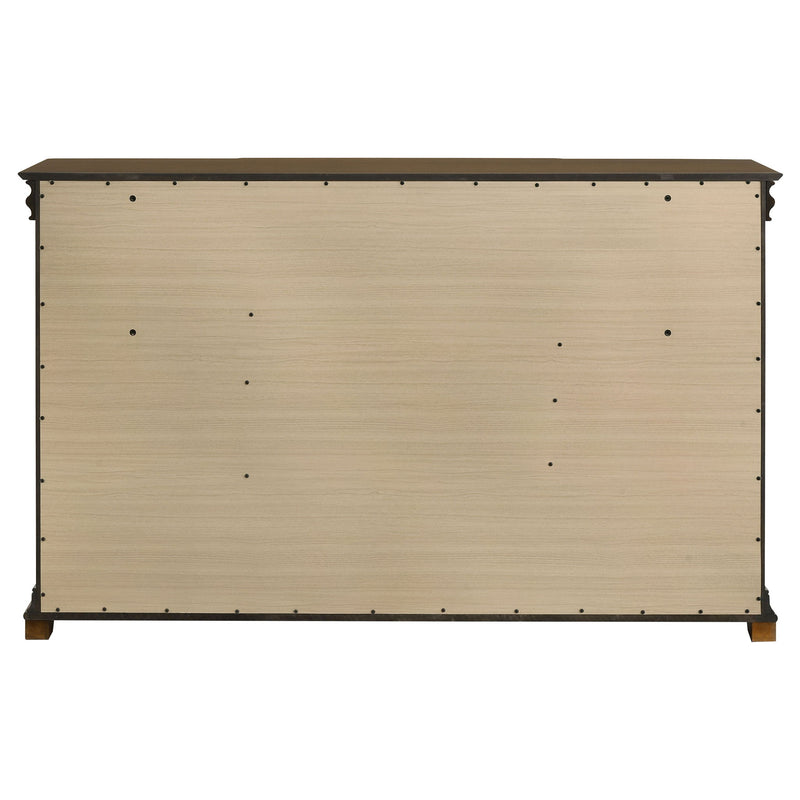 Leonide - 9 Drawer Dresser - Cherry