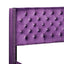 Upholstered Nailhead Trim Chic Bed
