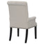 Norwich - Dining Arm Chair With Button Tufting And Rolled Top