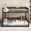 Bunk Bed With Ladder And Safety Guardrails