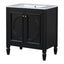 Double Sink Bathroom Vanity Set With Wall Mount Mirror Cabinet