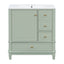 Freestanding Bathroom Vanity With Sink, Soft Close Door, 3 Drawers