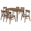 Whisten - Dining Set With Rounded Tabletop And Upholstered Chairs