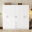 6 Doors Wardrobe Storage For Bedroom, With Big Drawers