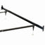 Renee - Twin / Full Bed Frame With Reinforced Center Beam And Bolt-On Construction - Black