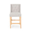Vienna - Contemporary Fabric Tufted & Wingback Counter Stools (Set of 2)