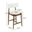 Mid Century Modern Counter Stools, Fabric Upholstered Chairs