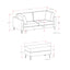 Ava - Mid Century Sofa With Ottoman Set