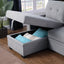 Upholstered Pull Out Sectional Sofa With Chaise