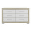 Elsa - 2 Toned And Dresser With Bar Handle And Construction