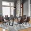 Back Dining Chairs With Button Tufting (Set of 4) - Brown