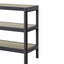 Console Table With Insets - Black