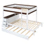 Bunk Bed With Twin Size Trundle, Storage And Desk