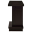 Fiona - Pedestal Console Table With Geometric Design - Cappuccino