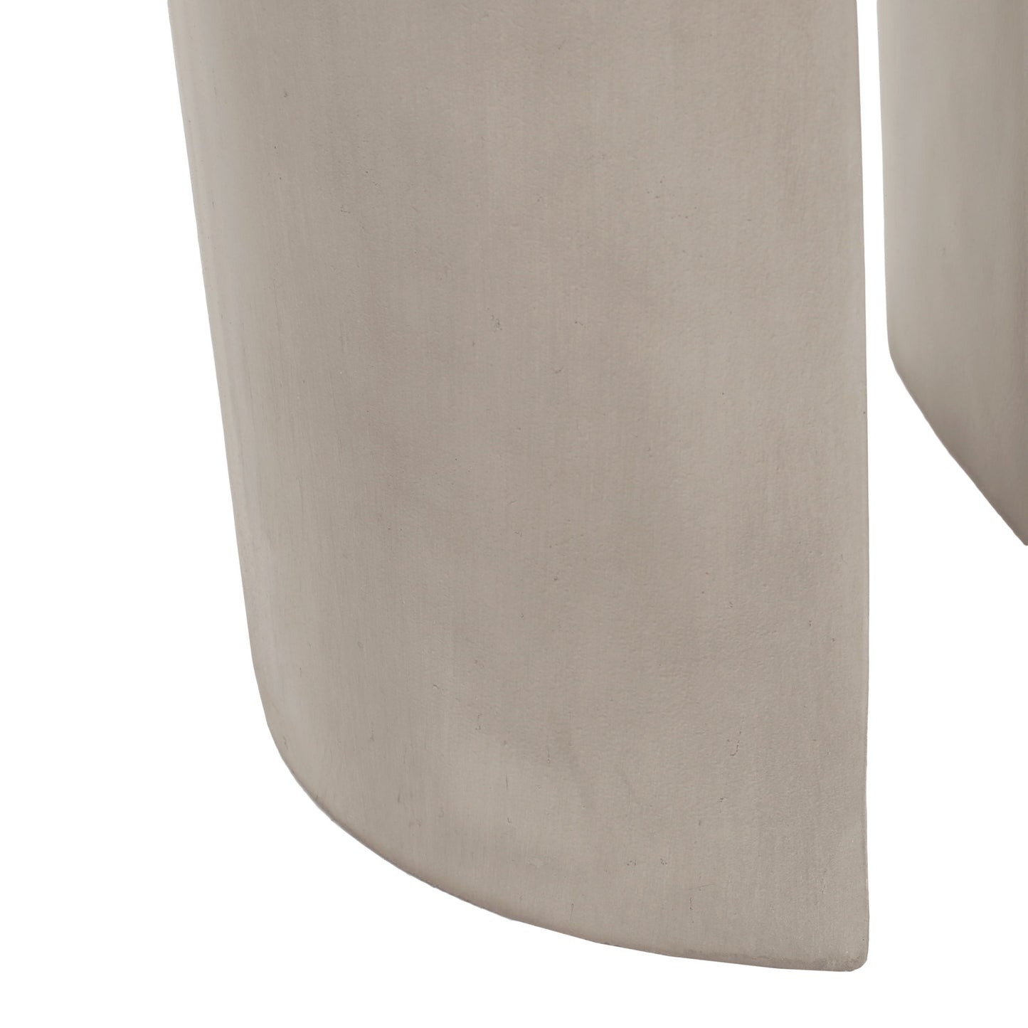 Outdoor Round With U Shape Side Table - Light Gray