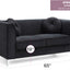 Glam Styled Micro Suede Loveseat