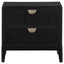 Mason - 2 Drawer Nightstand With Fluted Design - Black