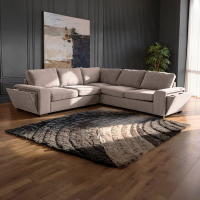 Dayne - 3 Piece Sleeper Sectional - Gray
