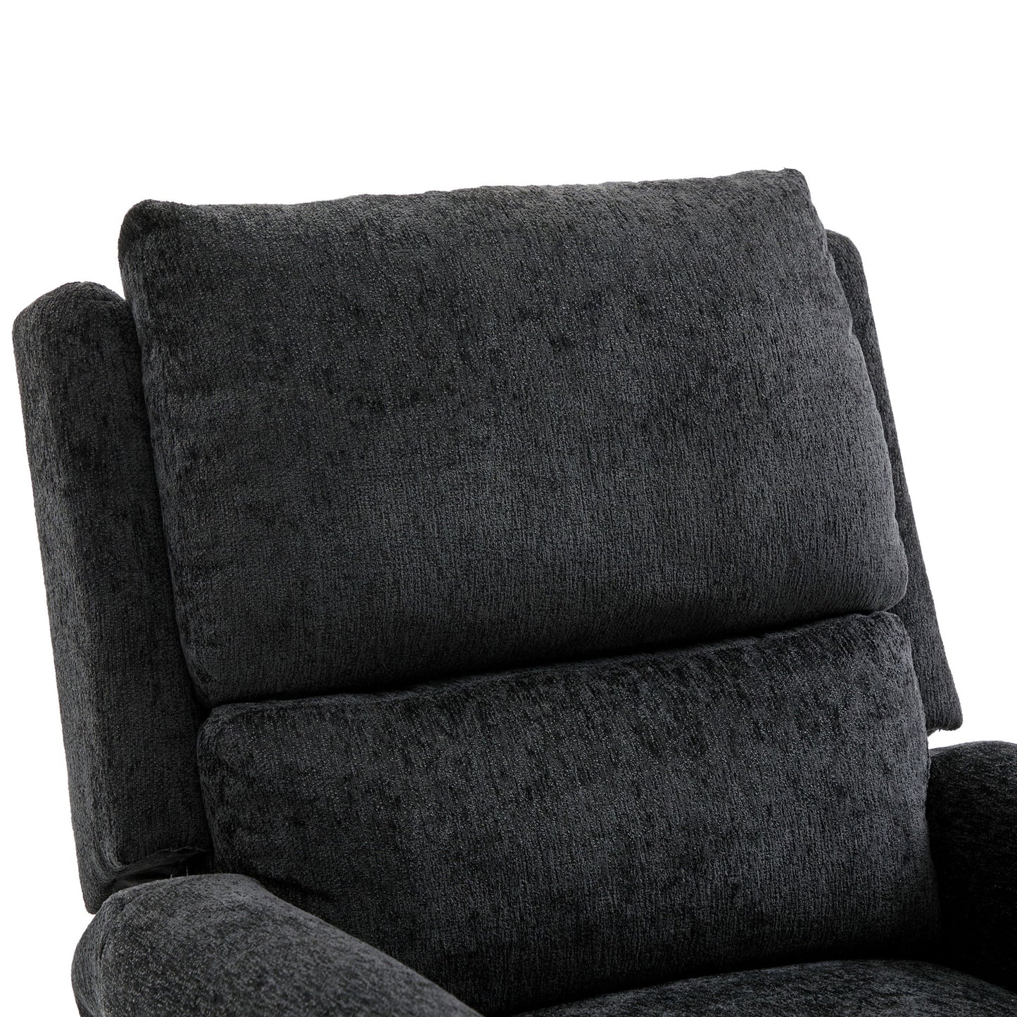 Manual Recliner Massage Chair With Swivel Rocker, 8 Massage Modes, Side Storage Pocket