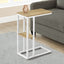 Accent Table, C - Shaped, Marble Look Contemporary & Modern Convenient Design