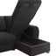 Veronica - Reversible Sleeper Sectional Sofa With Storage Chaise - Black