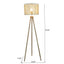 Brillo - 3 Legged Floor Lamp - Brown