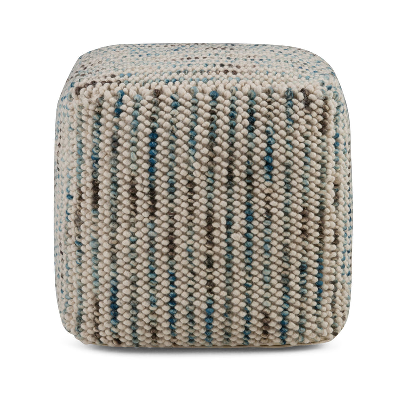 Zoey - Handcrafted Woven Cube Pouf