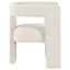 Verda - Upholstered Accent Side Chair In Soft With Rounded Open Back And 3 Leg Base - White