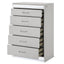 Glam - 5 Drawer Chest With LED Lighting - White