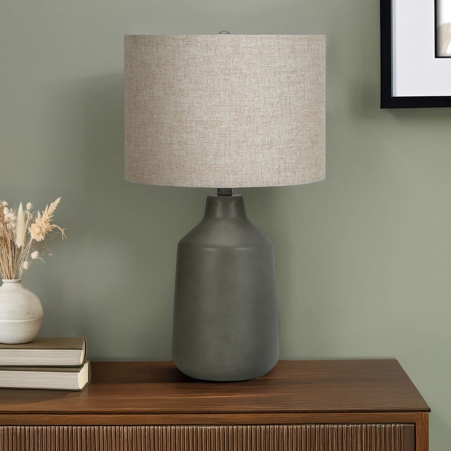Lighting, Table Lamp, Concrete, Contemporary