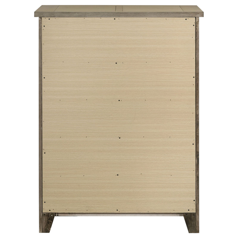 Pelton - 5 Drawer Chest - Oak