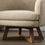 Swivel Accent Chair With Sculptural Base