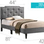 Button Tufted Bed Charming For Cozy Spaces