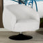 Upholstered Swivel Accent Chair, 360 Degree Rotation - Beige