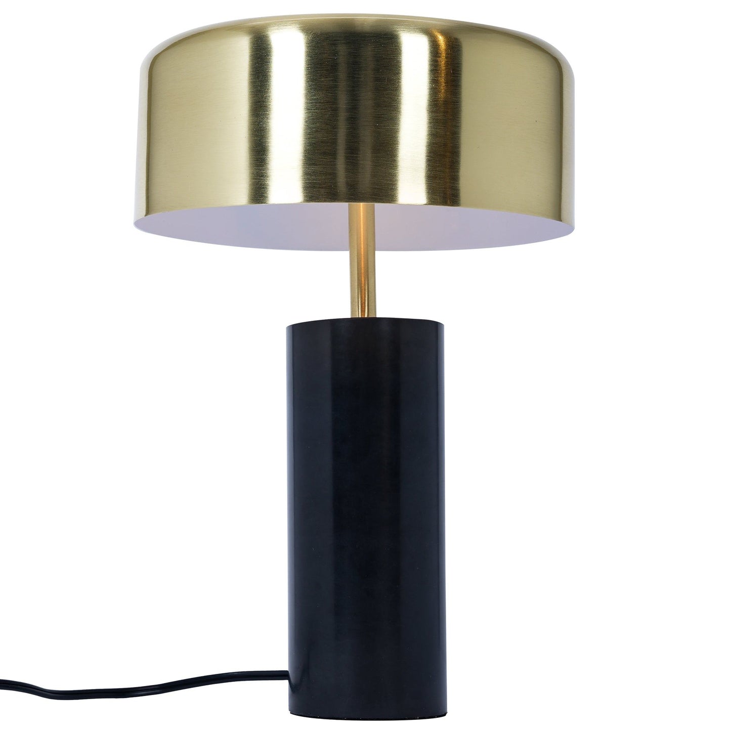 Desk Lamp With Drum Shade - Black