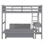 Full Over Full Bunk Bed With Desk