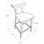 Hester - Upholstered, Square Bar Chair (Set of 2)