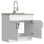 Hennessy - Deluxe Laundry Cabinet With Faucet And Stainless Steel Sink