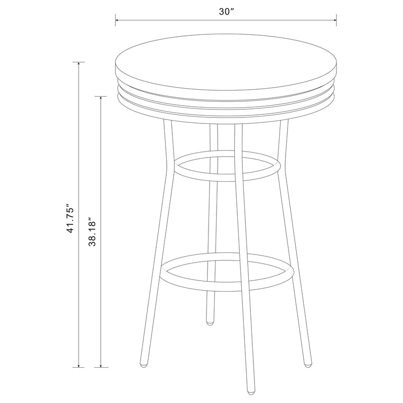 Werner - Round Bar Table - White