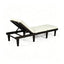 Ariana - Chaise Lounge With Cushion For Outdoor - Black