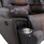 Nikko - Console Loveseat With Dual Recliners