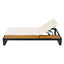 Chaise Lounge Set, 5 Position Adjustable, Flat Side Surface Storage