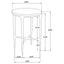 Prussia - Round Side Table - White Marble