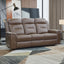 Keldon - Reclining Sofa With Power Footrest - Brown