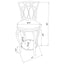 Swivel Stool With Upholstered Seat