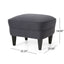Enchante - Living Room Set With Tufted Back Club Chair And Ottoman